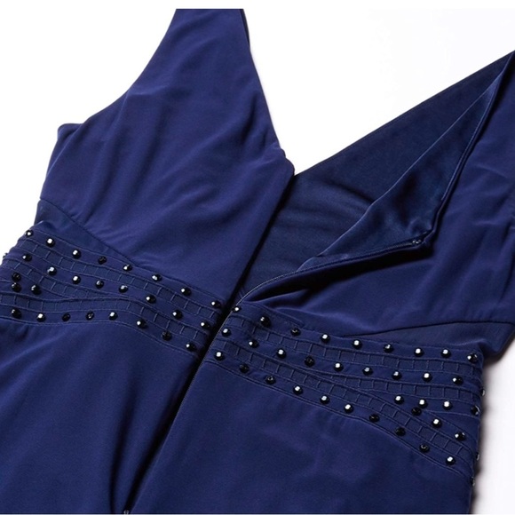 laundry BY SHELLI SEGAL Women's Embellished Waist Gown, Midnight, 2 - Picture 4 of 9